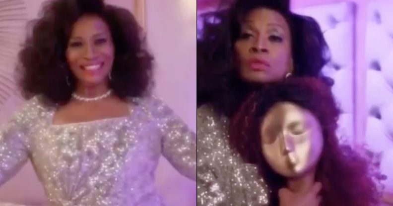 Jenifer Lewis in Hulu's Black-ish. (Screen captives via Twitter)