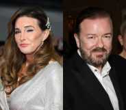 Caitlyn Jenner (L) allegedly snubbed Ricky Gervais at the National Television Awards. (Karwai Tang/WireImage/Paul Archuleta/GC Images)