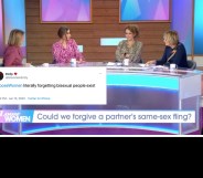 From L-R) Kaye Adams, Stacey Solomon, Nadia Sawalha and Jane Moore on Loose Women. (Screen capture via ITV)