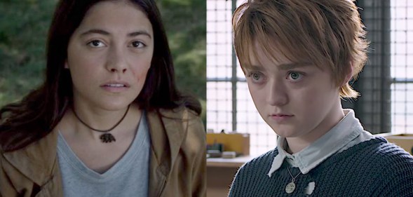 Blu Hunt and Maisie Williams in The New Mutants from Marvel