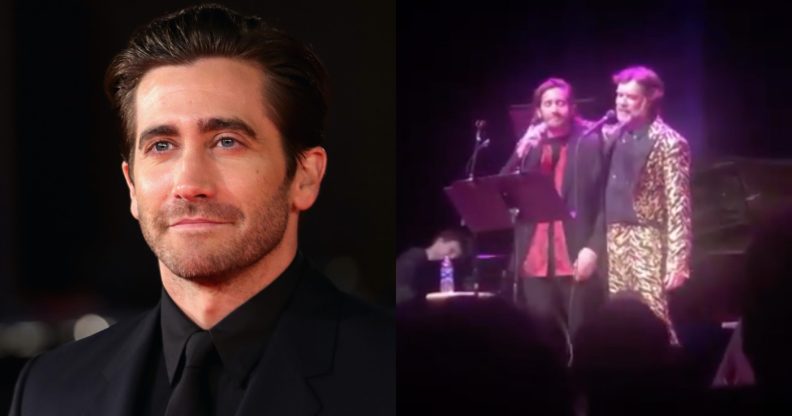 Jake Gyllenhaal and Rufus Wainwright sang The Everly Brothers and it caused nationwide swooning. (Vittorio Zunino Celotto/Getty Images/Screen capture via Twitter)