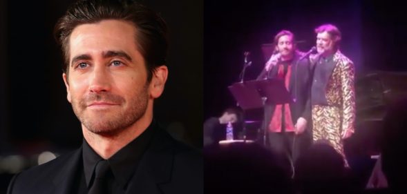 Jake Gyllenhaal and Rufus Wainwright sang The Everly Brothers and it caused nationwide swooning. (Vittorio Zunino Celotto/Getty Images/Screen capture via Twitter)