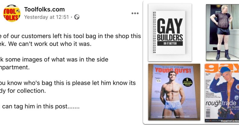 Toolfolks.com posted the message on its Facebook page