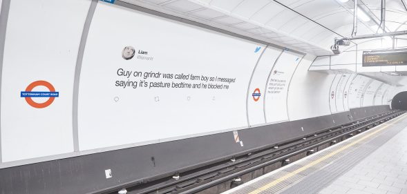 London Underground users may experience second-hand embarrassment as mortifying date stories are splashed on the platform. (Twitter)