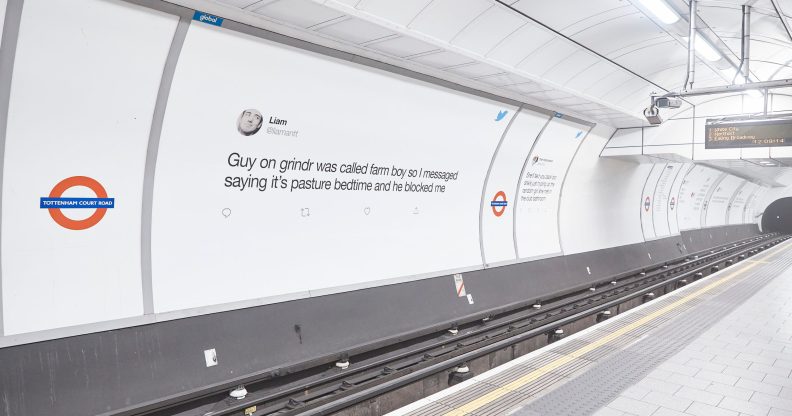 London Underground users may experience second-hand embarrassment as mortifying date stories are splashed on the platform. (Twitter)