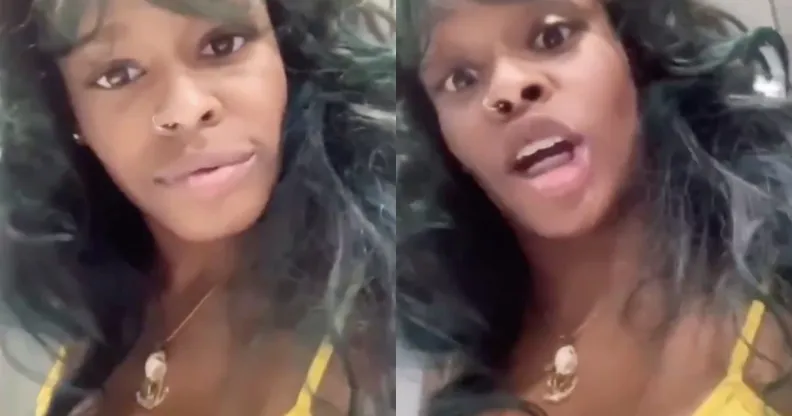 Azealia Banks amplified awareness of the violence trans women face in an Instagram video. (Screen captures via Twitter)