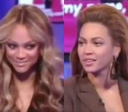 Tyra Banks is "sorry, not sorry" after her 2008 interview with Beyoncé went viral in 2020. (Screen captures via Twitter)