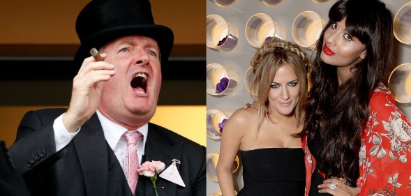 Piers Morgan published messages from Caroline Flack in an attack on the late TV star's friend Jameela Jamil