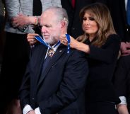 First Lady Melania Trump awards Rush Limbaugh the Presidential Medal of Freedom