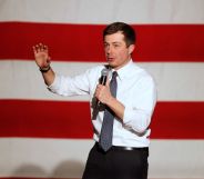 Democratic presidential candidate Pete Buttigieg