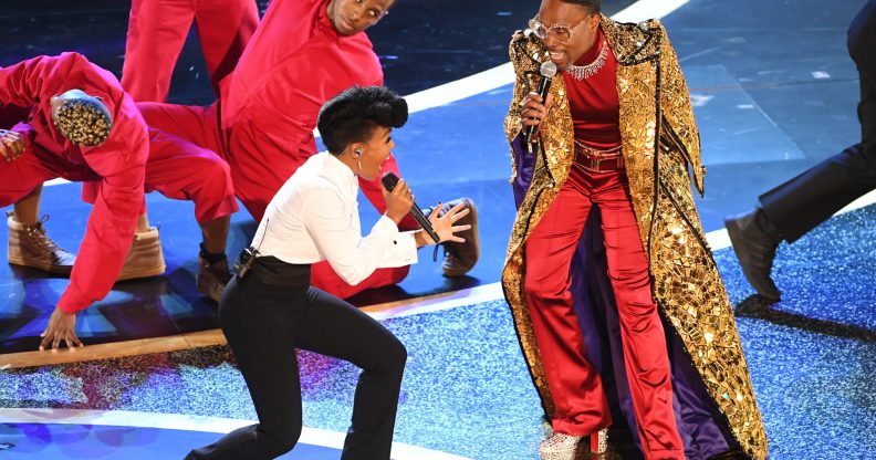Janelle Monáe and Billy Porter perform the 92nd Annual Academy Awards at Dolby Theatre on February 9, 2020 in Hollywood, California.