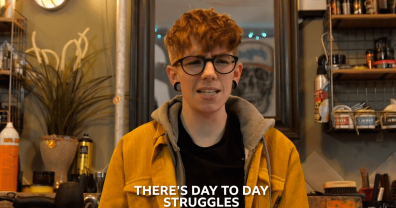 Non-binary poet Gray Crosbie