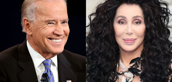 Cher has come out in support of candidate Joe Biden in the Democratic presidential race. (Chip Somodevilla/Getty Images/Mike Marsland/Mike Marsland/WireImage)