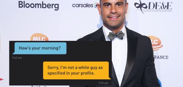 Casey Conway, who is of Aboriginal Australian descent, described an encounter with a racist preference on Grindr. (Grindr/Don Arnold/WireImage)