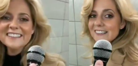 Charlotte Awbery singing Shallow on the tube