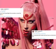Lady Gaga x Power Rangers? A surprisingly unambitious crossover, given the singer's new track "Stupid Love" look. (Twitter)