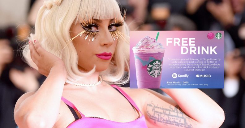 There's a Starbucks scam circulating online by Lady Gaga fans determined to have "Stupid Love" be streamed to number one. (Jamie McCarthy/Getty Images)
