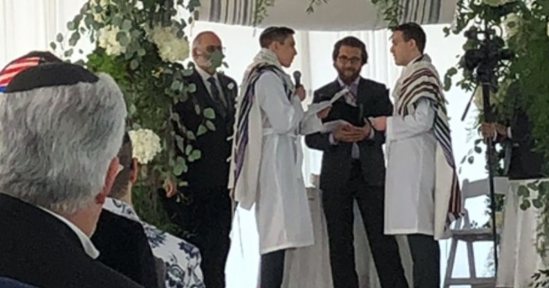 Rabbi Avram Mlotek performs same-sex wedding