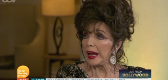 Joan Collins spoke out on Good Morning Britain
