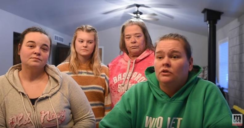 Destiny McDermitt with her lesbian mothers