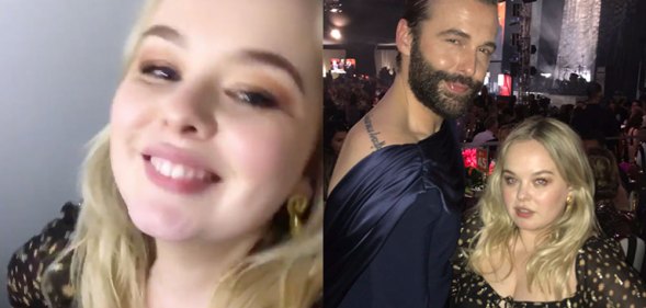 Nicola Coughlan with Jonathan Van Ness