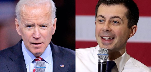 Joe Biden and Pete Buttigieg