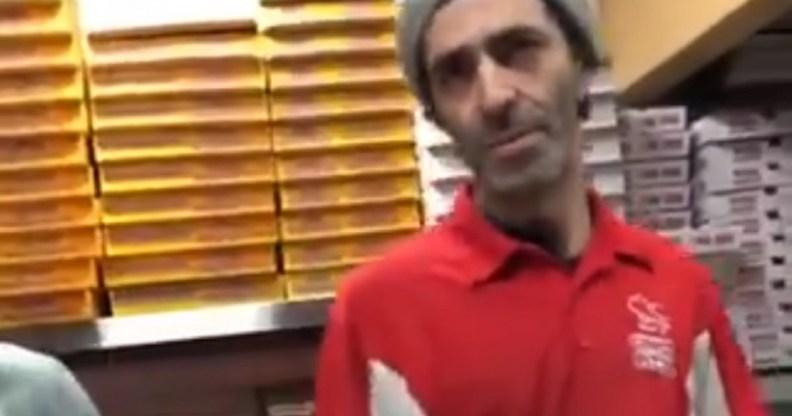 Toronto pizza shop fires employee filmed calling gay customer a 'f****t'