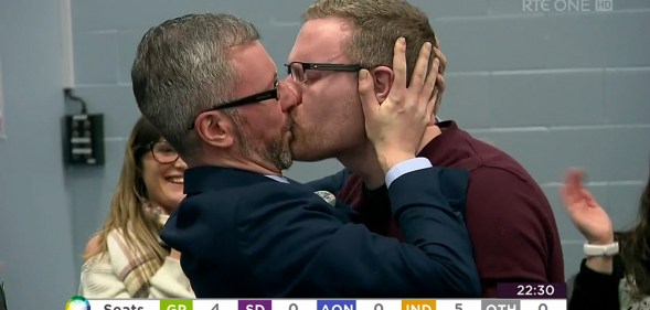 Green Party Roderic O'Gorman kiss