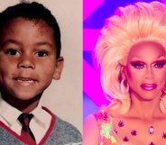 RuPaul as a young boy, and appearing on Drag Race