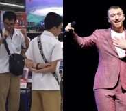 Blind schoolboy stuns shoppers with karaoke version of Sam Smith