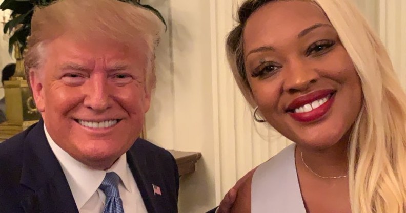 Angela Stanton-King with Donald trump