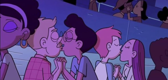 Disney XD cartoon Star vs. the Forces of Evil featured a subtle gay kiss