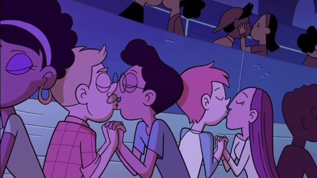 Disney XD cartoon Star vs. the Forces of Evil featured a subtle gay kiss