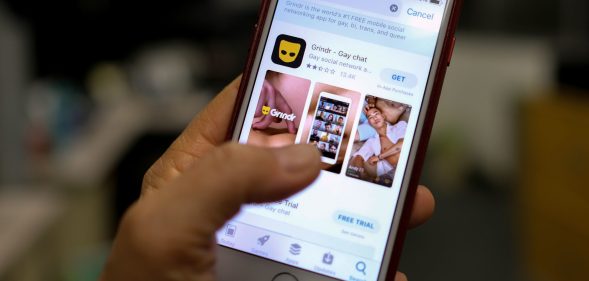 The saga of who would buy Grindr has reached its climax, after an unnamed consortium of investors bought the dating app. (CHRIS DELMAS/AFP via Getty Images)