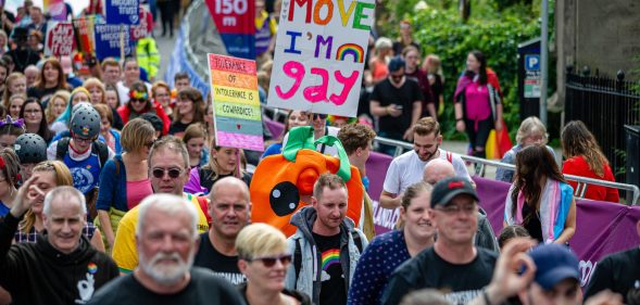 Pride Edinburgh – the stalwart of Scotland's LGBT+ celebrations – has been cancelled due to the coronavirus pandemic. (Stewart Kirby/SOPA Images/LightRocket via Getty Images)