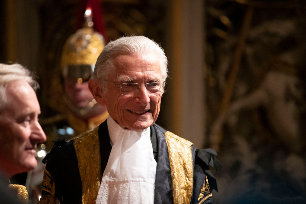 Norman Fowler in his Lord Speaker garb