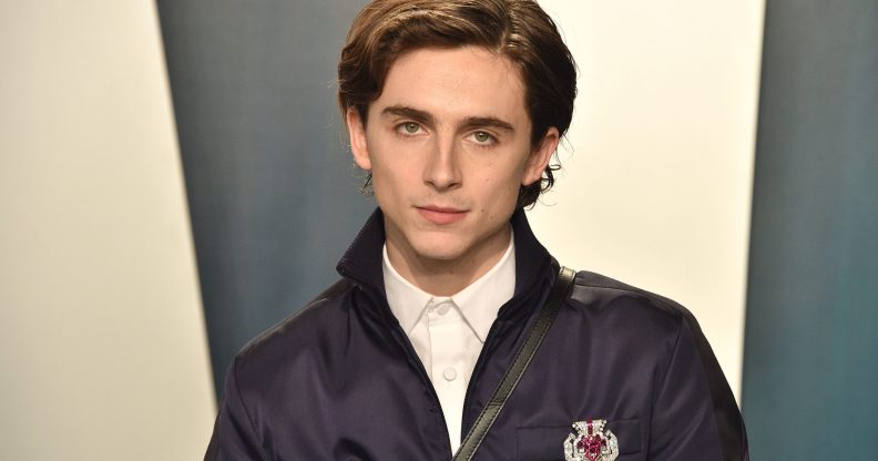 In an effort not to succumb to the despair of the current coronavirus pandemic, fans are debating cancelling Timothée Chalamet. (David Crotty/Patrick McMullan via Getty Images)