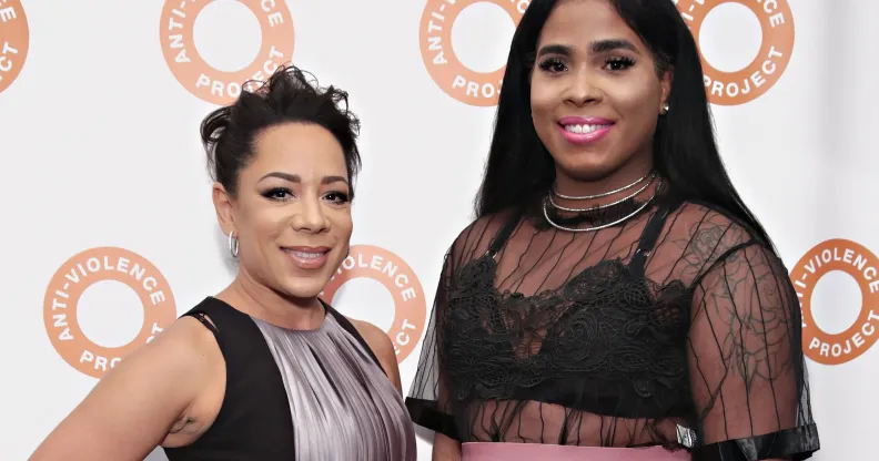 Actress Selenis Leyva and sister Marizol Leyva attend the 2017 Anti-Violence Project Courage Awards at Pier 59 on October 11, 2017 in New York City.