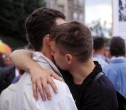 A gay couple were left shaken after being attacked by a man in Pau, France. (Pool BAITEL/LOUNES/Gamma-Rapho via Getty Images)