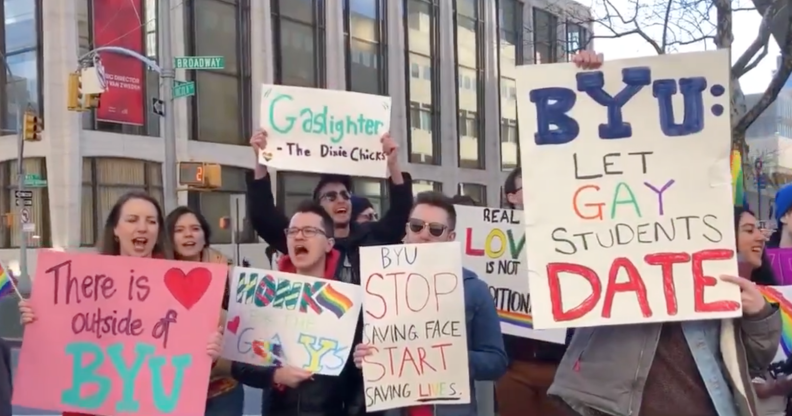 Mormon protest New York