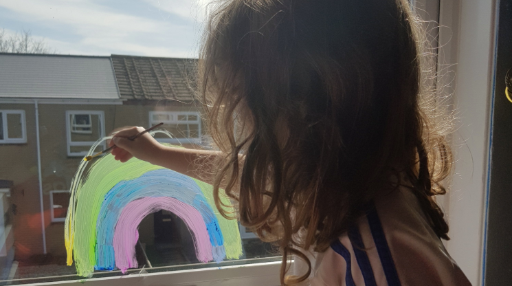 Mumsnet user is angry kids are making rainbows in coronavirus isolation