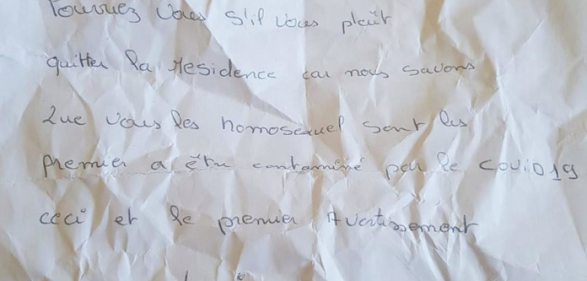 Gay couple asked to leave appartment as they'll be the 'first contaminated'