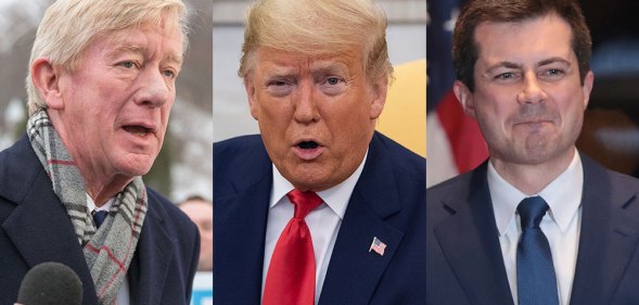 Bill Weld, Donald Trump and Pete Buttigieg