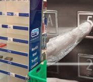 Panicked members of the public have clogged supermarkets and pharmacies to stock-up on condoms amid the coronavirus epidemic. (Facebook/Twitter)