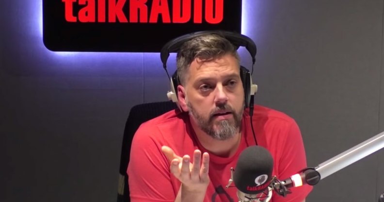 Iain Lee in the talkRadio booth