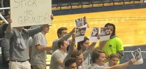 Monmouth University Grindr basketball