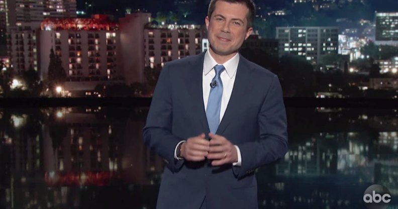 Pete Buttigieg hosting Jimmy Kimmel Live