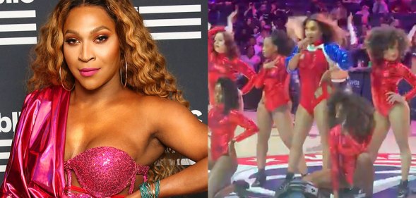 Riley Knoxx performing as Beyoncé