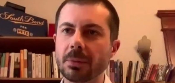 In news you simply had to read 300 words on because you clicked this link, former Democratic presidential candidate Pete Buttigieg has shaved his head. (Screen capture via Twitter)