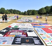 Aids memorial quilt scraps being used to make coronavirus masks